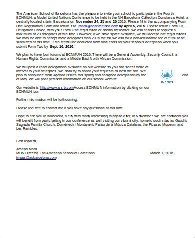 Make a strong closing statement and motivate the reader to take action. FREE 7+ Invitation Letter Samples in MS Word | PDF ...