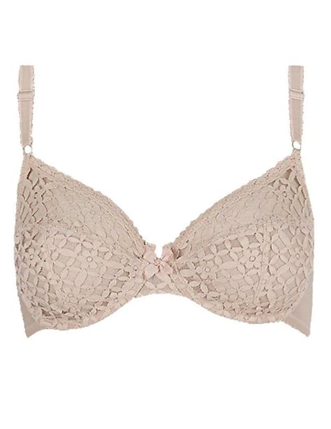 Mands Trellis Lace Underwired Non Padded Full Cup Bra 32 40 B C D Dd E Ebay