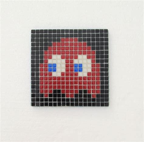 Original Pacman Mosaic Wall Art Pacman Ghost Shadow Blinky Etsy Uk