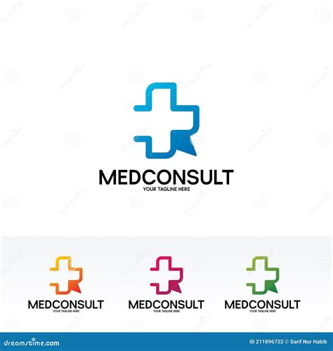 Medical Consult Logo Design Template Stock Vector Illustration Of