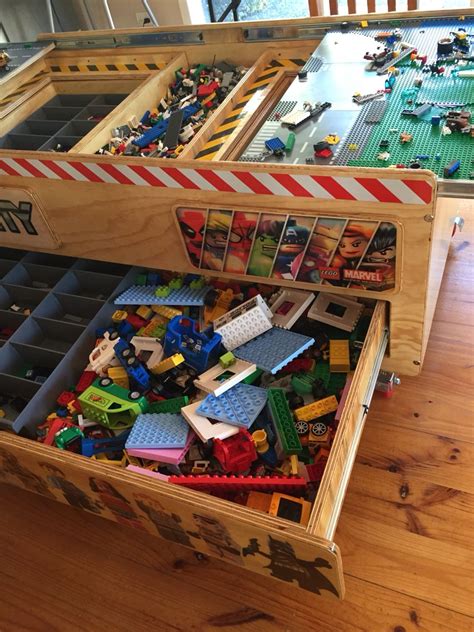 Organize now, pay over 6 weeks with afterpay. Lego & Duplo Storage Table/Cabinet - Storage for Duplo too ...