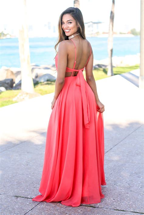 21 affordable maxi coral dresses [a ] 176