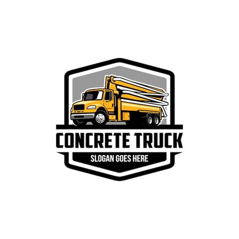 Premium Vector Concrete Pump Truck Construction Vehicle Illustration