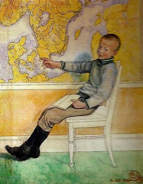 Esbjorn Och Kartan Carl Larsson Open Picture Usa Oil Painting