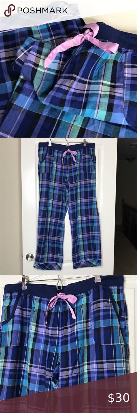 Victorias Secret Plaid Flannel Pajama Pants Xl Plaid Flannel Pajama