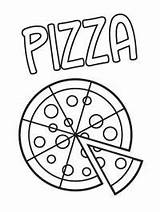 Pizza Pepperoni Coloring 1001coloring sketch template
