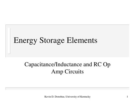 Ppt Energy Storage Elements Powerpoint Presentation Free Download Id2624442