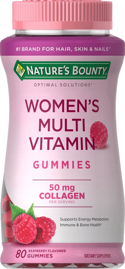 Natures Bounty Optimal Solutions Womens Multivitamin Gummies Dietary