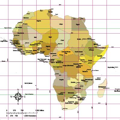 South Africa Map With Coordinates