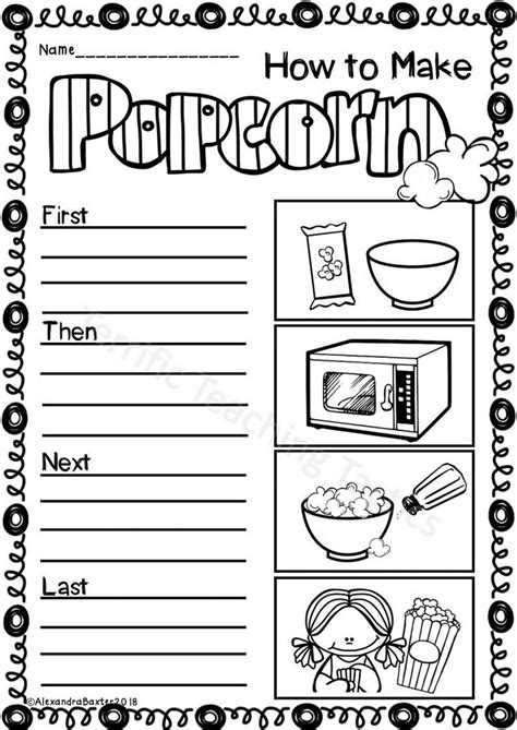 Procedure How To Writing Freebie 3rd Grade Writing 2nd Grade