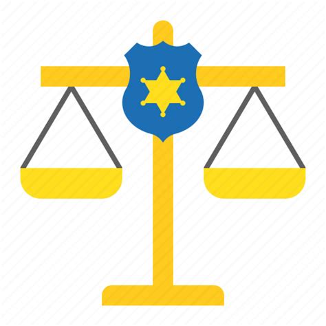 Balance Fair Justice Police Scale Icon