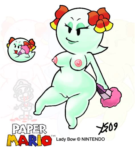 Rule 34 Boo Mario Breasts Female Lady Bow Mario Nintendo Nipples