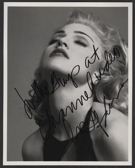 lot detail madonna signed and inscribed original herb ritts promotional photograph