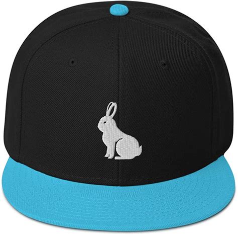 Joystore247 Rabbit Hat Rabbit Embroidered Snapback Hat Rabbit