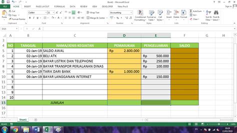 Cara Mudah Membuat Laporan Keuangan Dengan Excel Membuat Itu Riset
