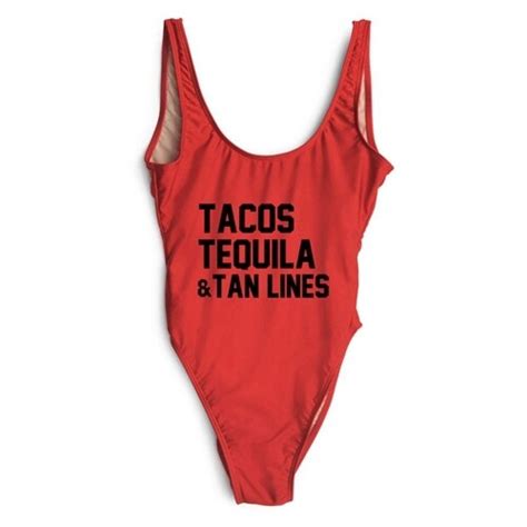 Buy Tacos Tequila And Tan Lines One Piece Swimsuit Beach