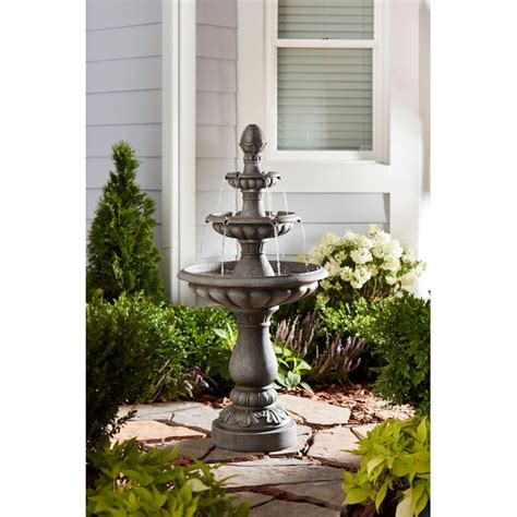 Style Selections 3 Tier Fountain 463 In H Resin Tiered Fountain
