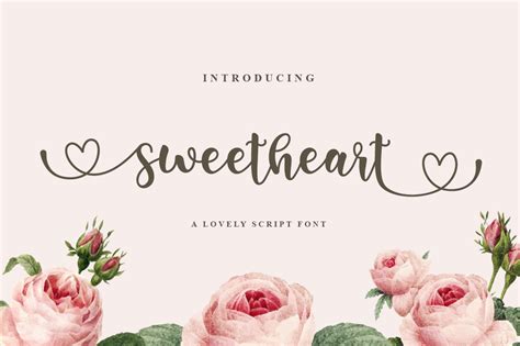 Sweetheart Script Free Fonts Script And Handwritten Fonts