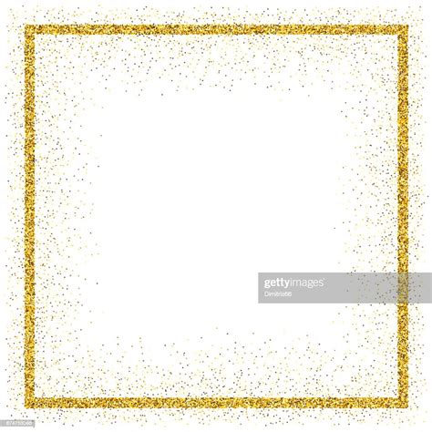 Golden Vector Glitter Frame High Res Vector Graphic Getty Images