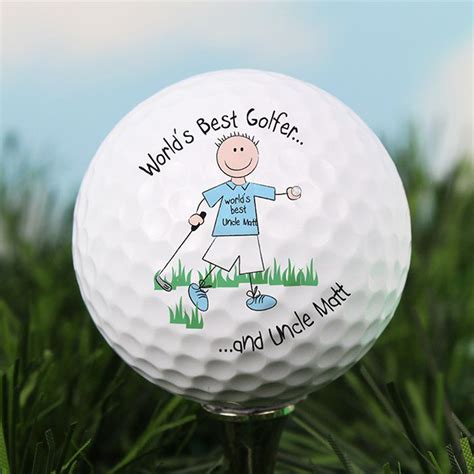 Personalised Worlds Best Golfer Ball Love My Ts