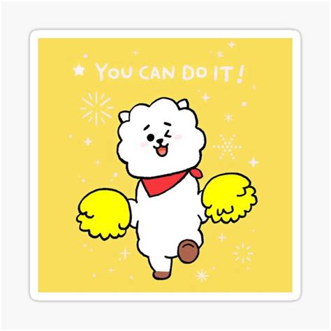 Bt21 Rj Motivational Quote Sticker For Sale By Princesshojoon Redbubble