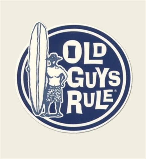 Vintage retro 90's usa rusty surfboards skateboard street wear stickers decals. Old Guys Rule Surfer Dude Longboard Surfboards Fin Surf ...