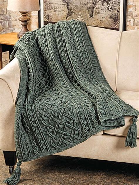 Use our free crochet afghan patterns to make a beautiful throw to add some warm spring color to your home. Kinlough Aran Afghan - Crochet Pattern | Beautiful Skills ...