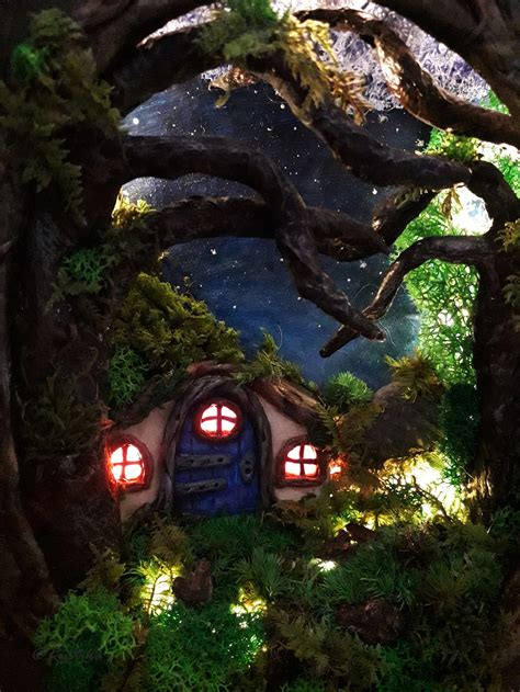 Fairy Tale Book Diorama Led Book Shaped Box Fairy Garden Etsy