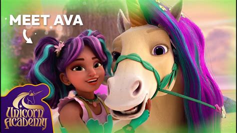 Ava And Leaf 💜 Unicorn Academy Meet The Riders Cartoons For Kids