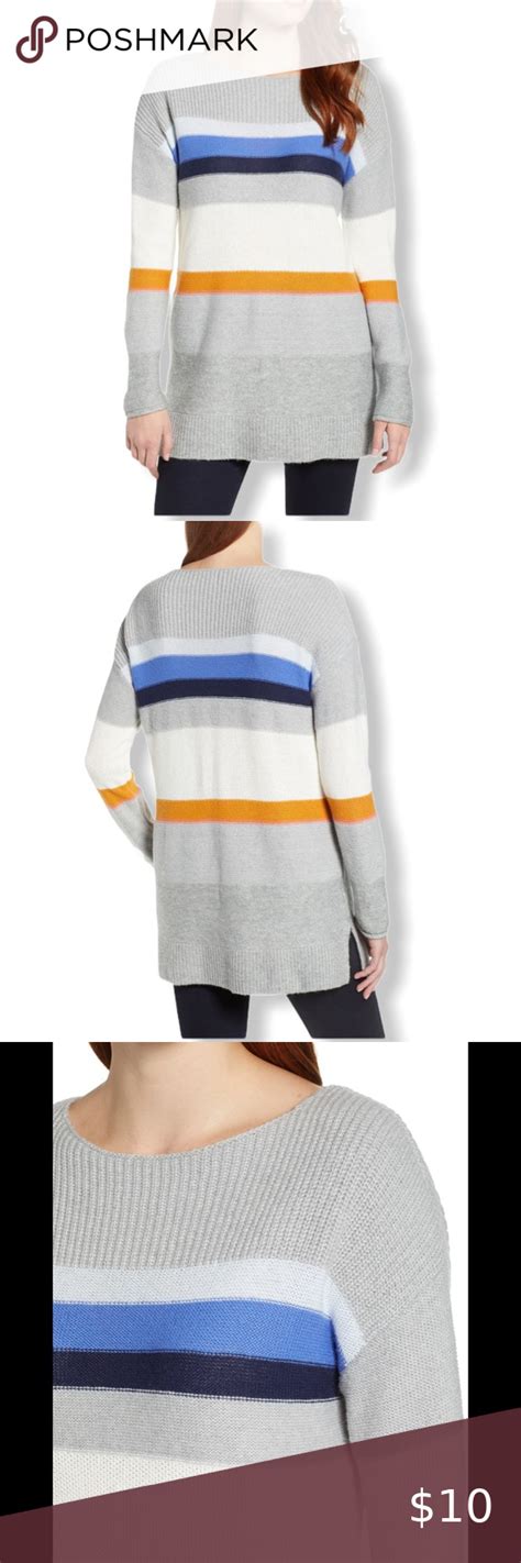 Nwt Caslon Abstract Stripe Sweater Stripe Sweater Sweaters New Sweaters