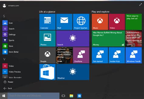 Windows 10 Features Blue Store Beta App
