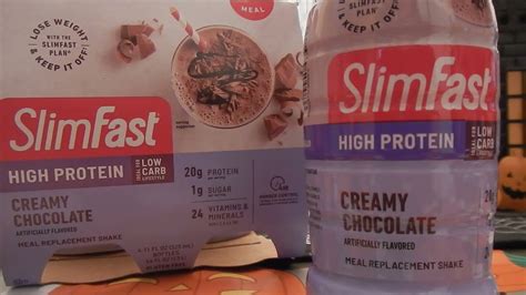 Slimfast High Protein Creamy Chocolate Weight Loss Shakes Review Youtube