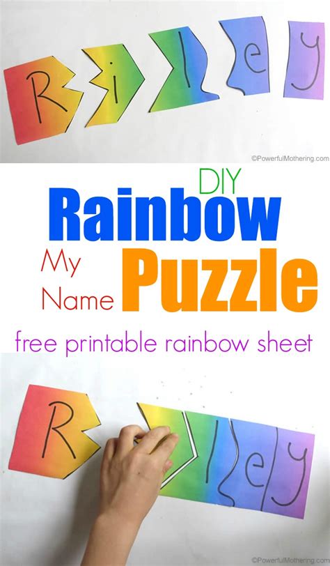 But you reason with yourself that they were irregular whenever you gained weight. Rainbow My Name Puzzles