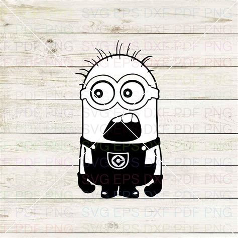 Minions Svg Dxf Eps Pdf Png Cricut Cutting File Vector Etsy