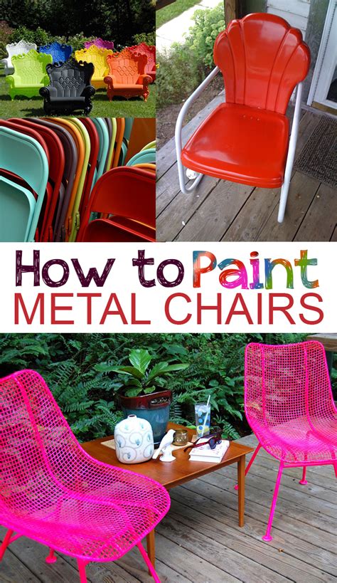 Spray Paint Metal Chairs How To Diy Dining Room Wrought Iron Picky