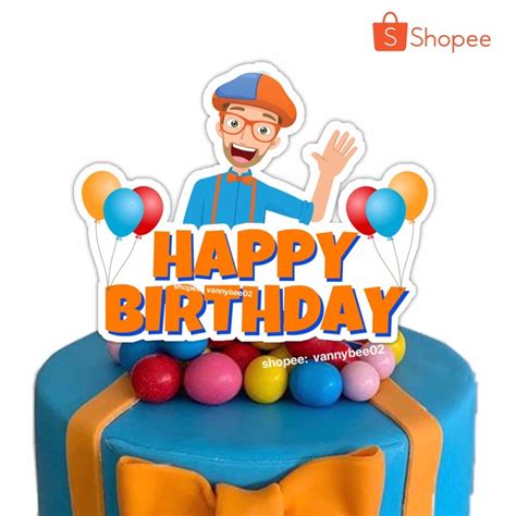 Blippi Cake And Cupcake Toppers Shopee Philippines