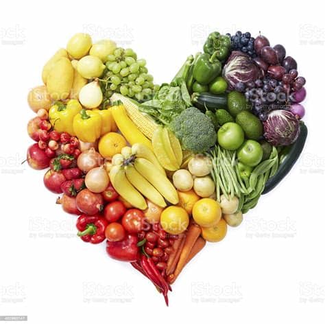 ✓ free for commercial use ✓ high quality images. Various Fruits And Vegetables Forming Heart Shape Stock ...
