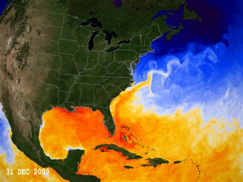 Nasa Svs Current Sea Surface Temperatures Rising In The Gulf Of Mexico