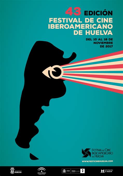 Cartel Festival de Huelva Cine Iberoamericano em Cartazes de design gráfico Cartaz