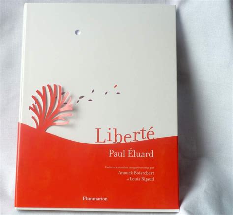 Liberté de Paul Eluard avec les découpes anouck Boisrobert - Lire sous