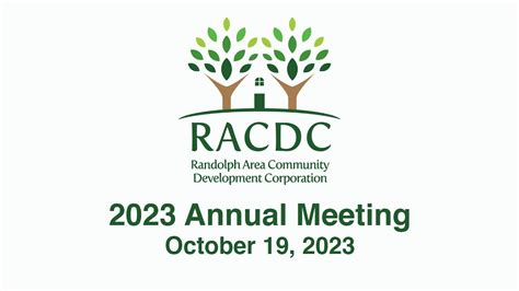 Randolph Area Community Development Corporation Racdc 2023 Annual