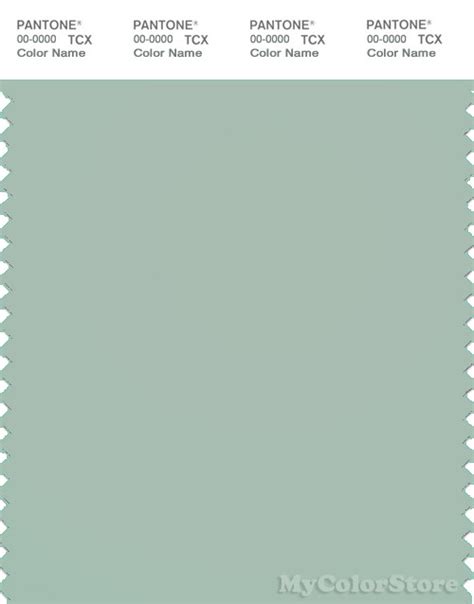 Pantone Smart 14 5706 Tcx Color Swatch Card Pantone Grayish Green