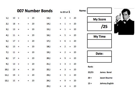 Click on the download button to get the pdf copy of this table of 7. 007 Number Bonds | Number bonds, Number bonds to 10 ...