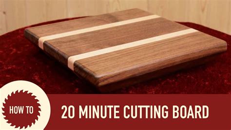 Making A Cutting Board In 20 Minutes Youtube