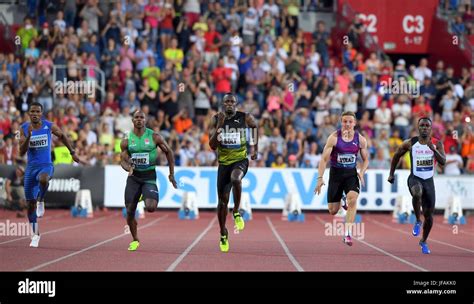 Usain Bolt Jam Center Wins The 100m 1006 During The 56th Ostrava