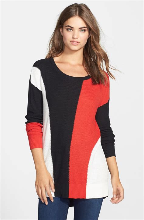 Two By Vince Camuto Colorblock Intarsia Sweater Nordstrom