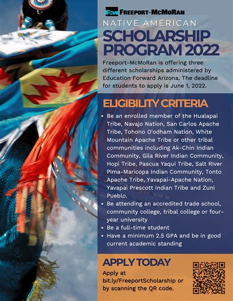 native american scholarship program 2022 — freeport mcmoran is offering three different