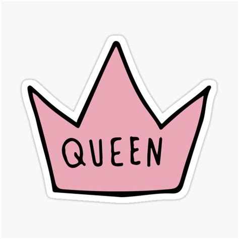 queen crown sticker by balloonland preppy stickers cool stickers aesthetic stickers