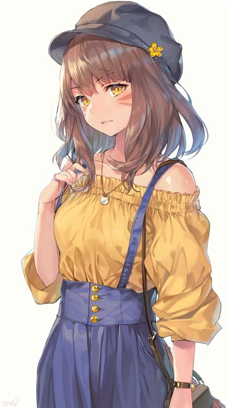 ❤ get the best anime wallpaper on wallpaperset. Download 720x1280 wallpaper yellow eyes, anime, cute, miqo ...