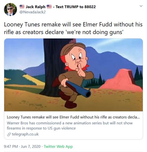 Looney Tunes Remake Elmer Fudd Without His Rifle Creators Say Were